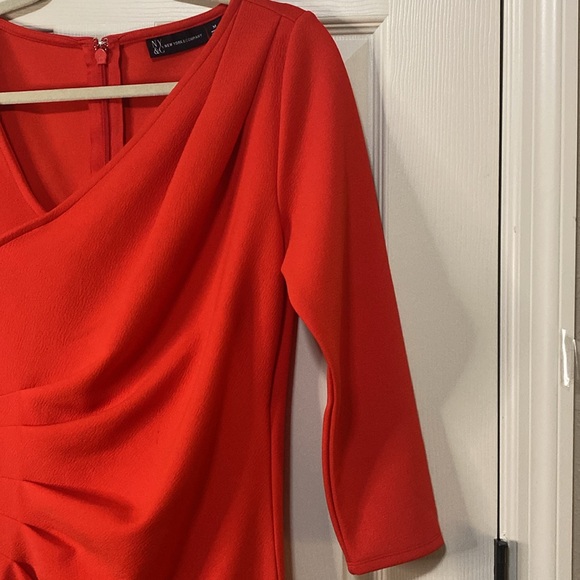 New York & Company Orange Sheath Dress | Size: Medium - Picture 4 of 15